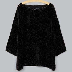 Eileen Fischer Velvet Vines Burnout Shirt